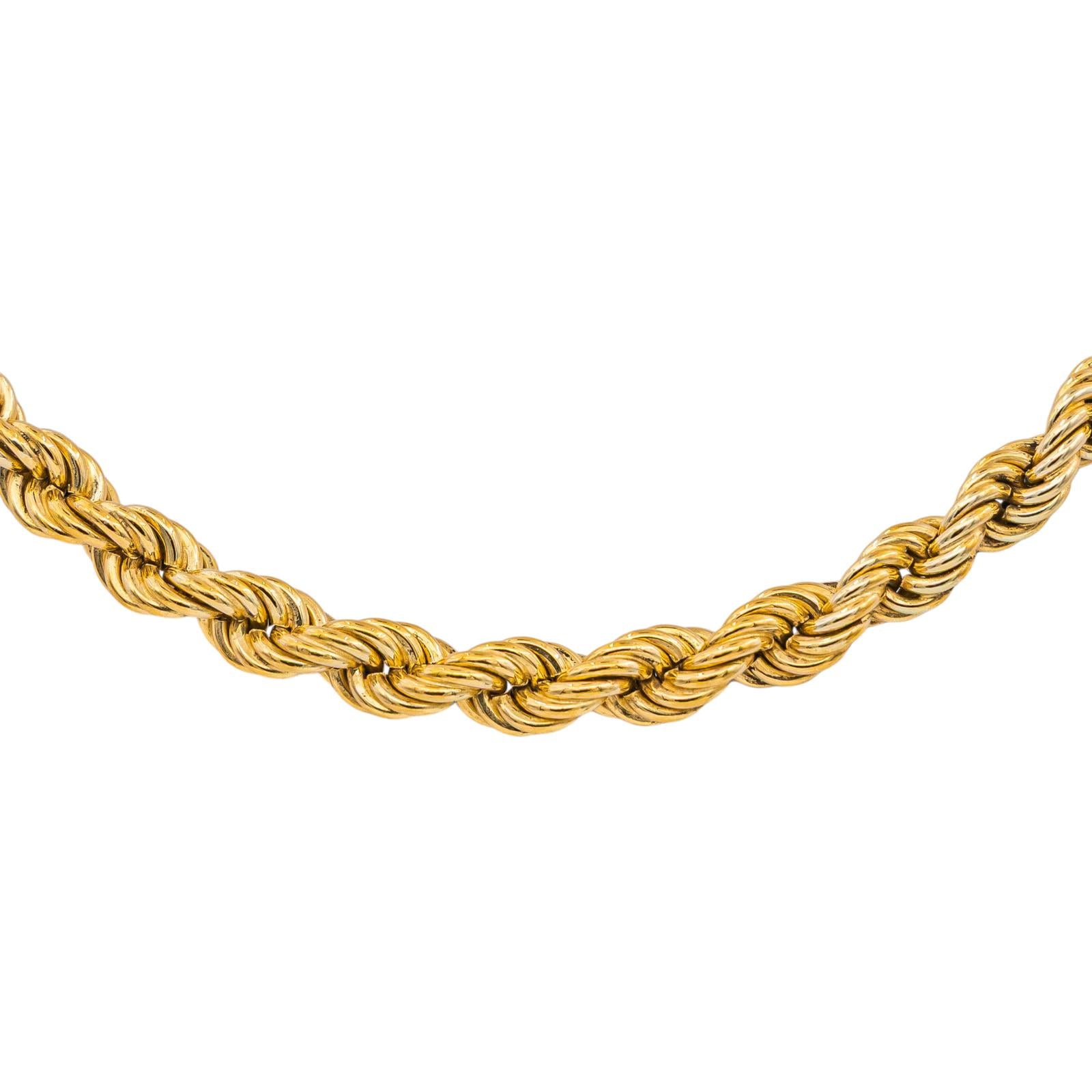 Collier Maille torsadée Or jaune