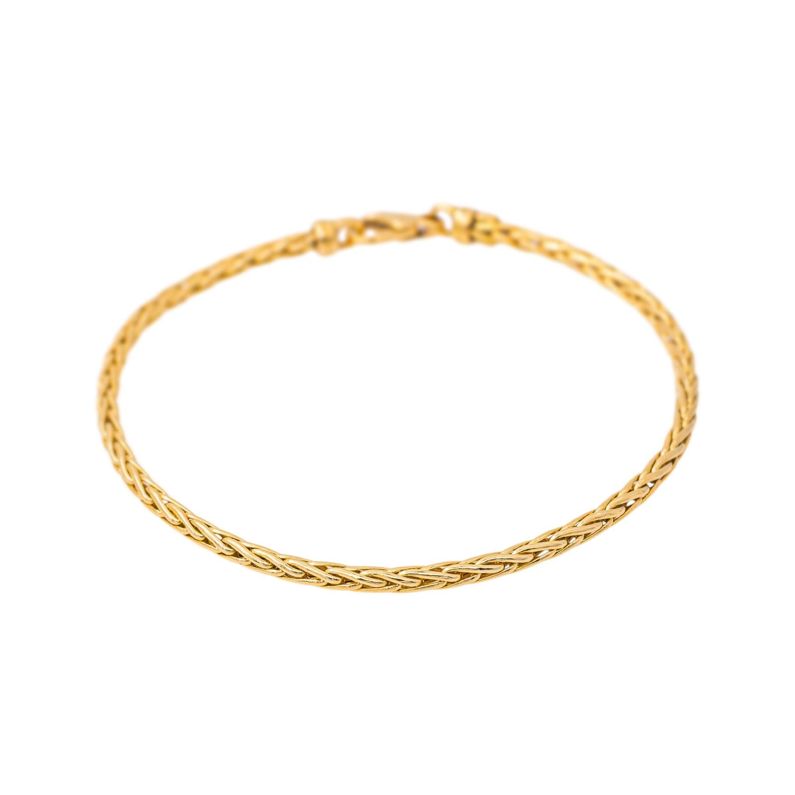 Bracelet Maille Palmier Or jaune