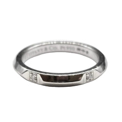 TIFFANY & CO. "Tiffany True" Wedding Band in Platinum and Diamonds