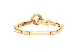 CARTIER "Agrafe" Link Bracelet in yellow gold and diamonds