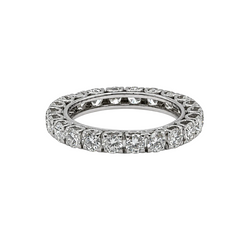 White Gold and Diamond Wedding Band