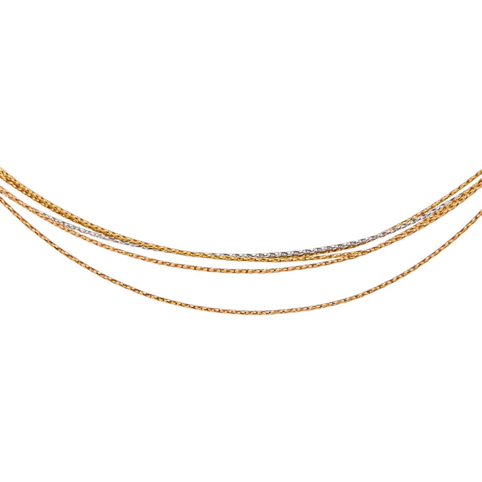 Collier Maille tressée Or jaune