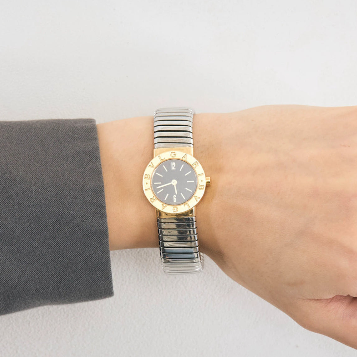 Watch Bulgari - Tubogas in yellow gold and steel