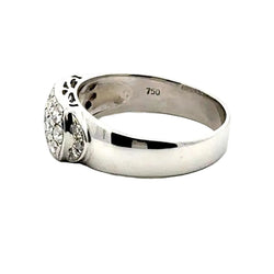 White gold and Diamond Pave Ring