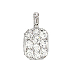 Pendentif  Or blanc  Diamant