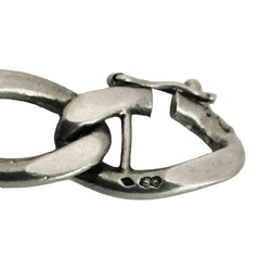 Silver Bracelet with Link Curb bracelet