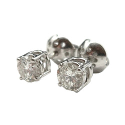White Gold and Diamond Earrings