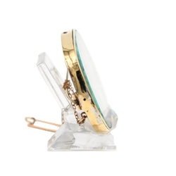 Yellow Gold and Mother-of-Pearl Brooch