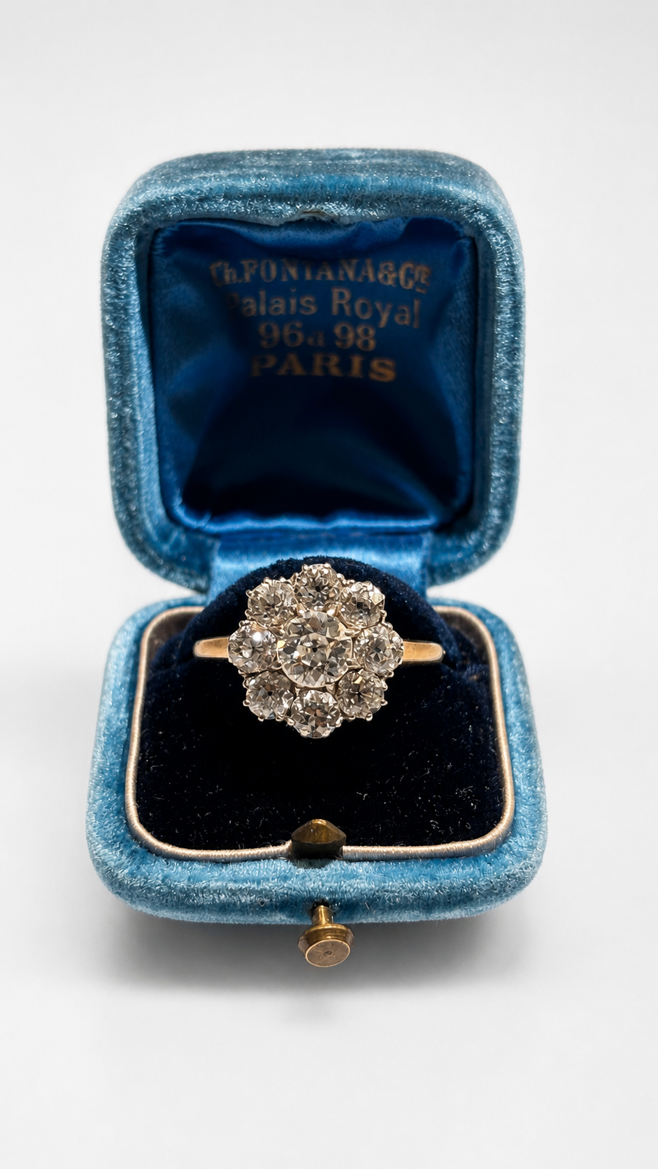 Bague Marguerite en or jaune et diamants