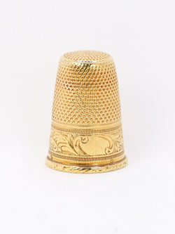 Dé à coudre ART NOUVEAU en or jaune - Castafiore