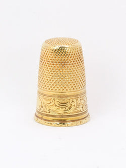 Dé à coudre ART NOUVEAU en or jaune - Castafiore