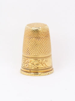 Dé à coudre ART NOUVEAU en or jaune - Castafiore