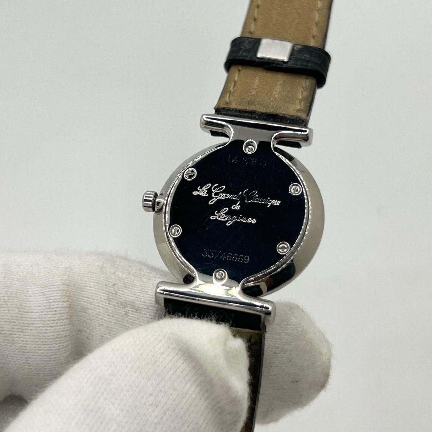 LONGINES "La Grande Classique" Watch in Stainless Steel and Leather