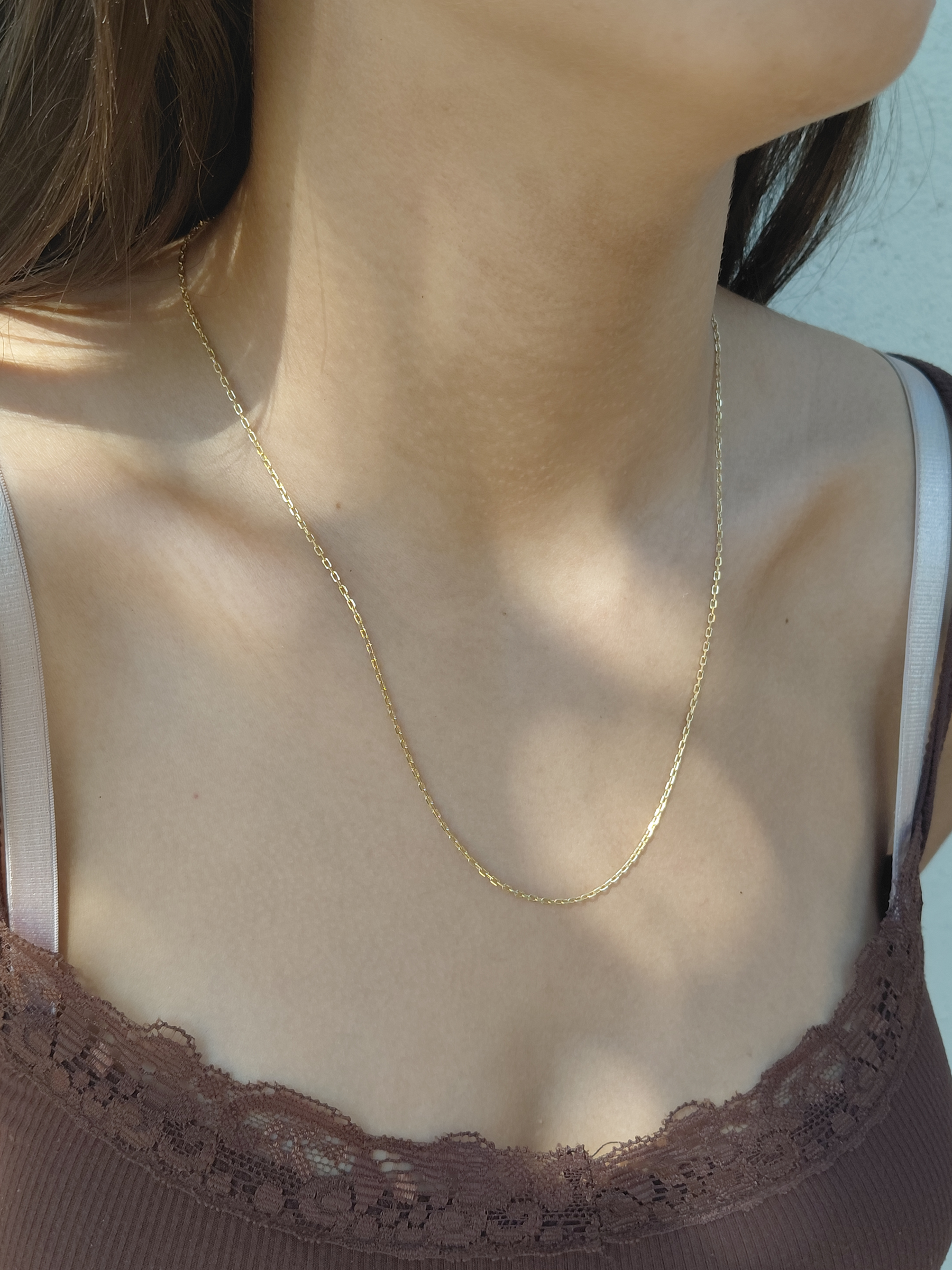 Yellow gold Forçat-link chain