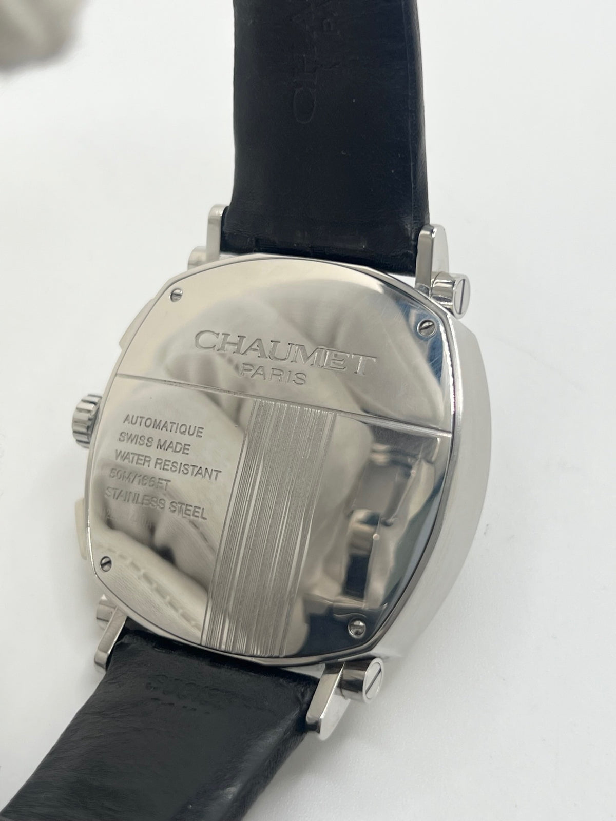 CHAUMET "Dandy" Watch in Steel and Leather