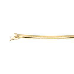 Yellow Gold Omega Link Necklace