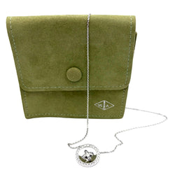 Necklace Pendant VAN CLEEF & ARPELS "Boutonnière" in White gold and Diamonds
