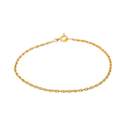 Double-Twisted Forçat Link Bracelet  Yellow gold