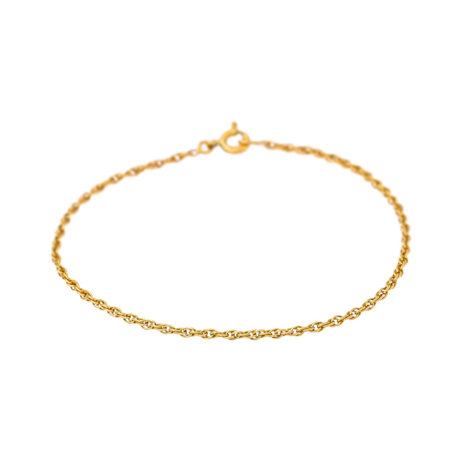 Double-Twisted Forçat Link Bracelet  Yellow gold