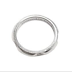 TIFFANY & CO. "Tiffany True" Wedding Band in Platinum and Diamonds