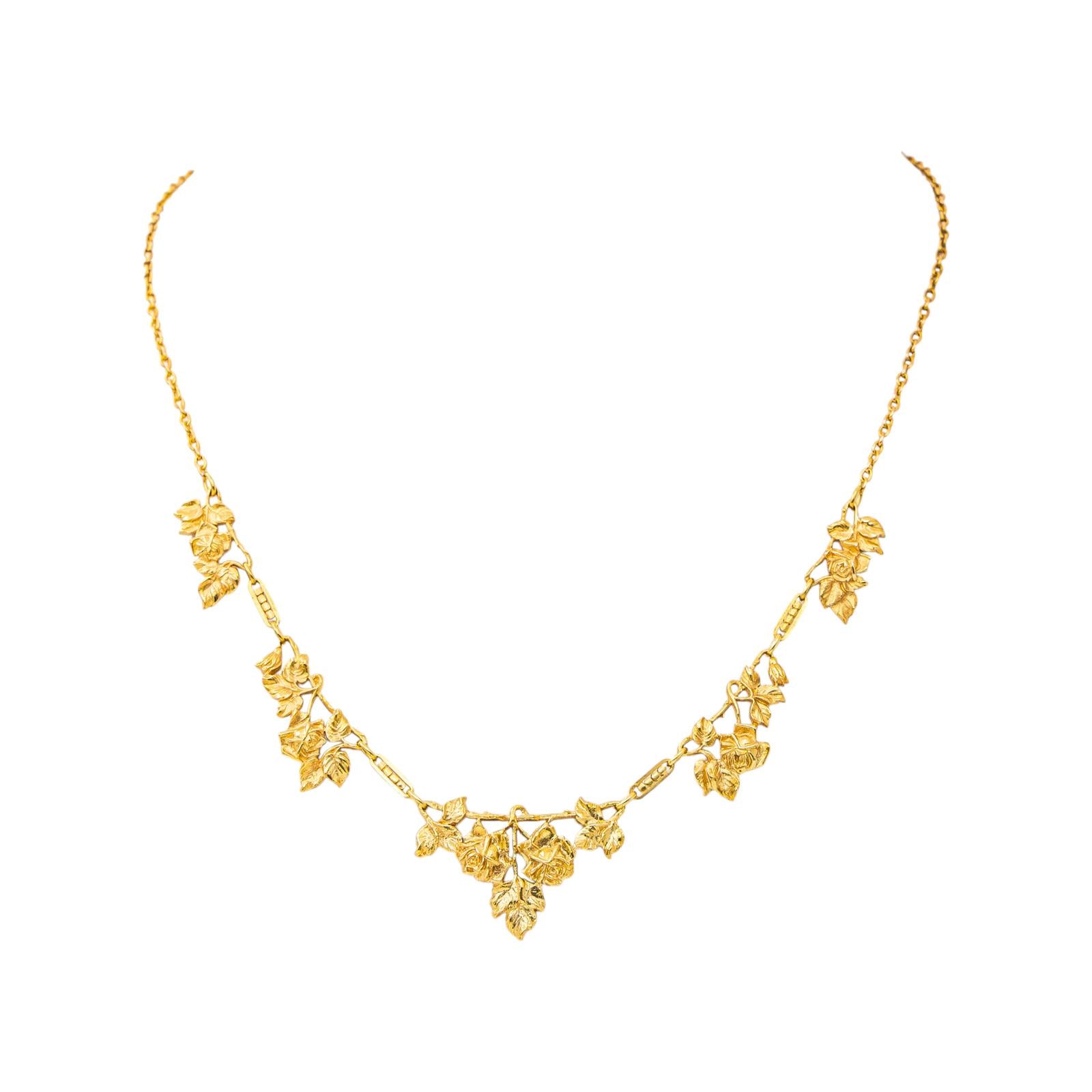 Yellow Gold Forçat Link Necklace
