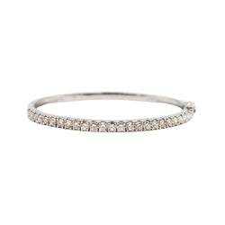 Bracelet Jonc en or blanc et diamants