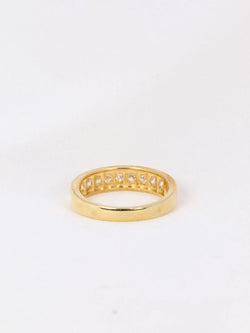 Demi - Alliance américaine en or jaune et diamants 0,36 ct - Castafiore