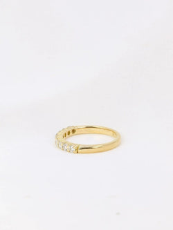 Demi - Alliance américaine en or jaune et diamants 0,36 ct - Castafiore