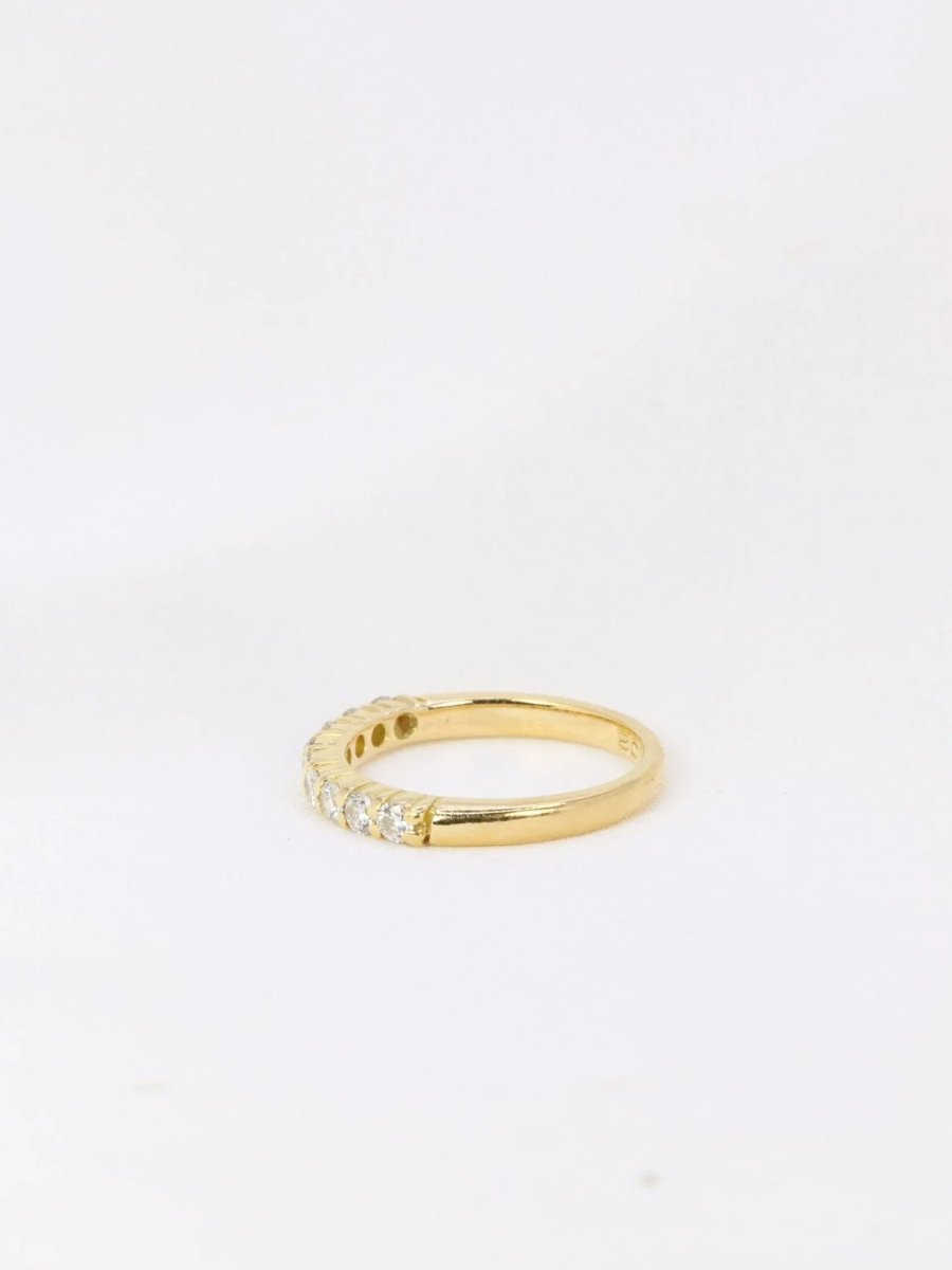 Demi - Alliance américaine en or jaune et diamants 0,36 ct - Castafiore