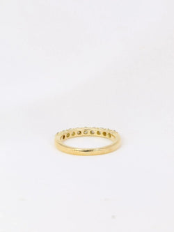 Demi - Alliance américaine en or jaune et diamants 0,36 ct - Castafiore