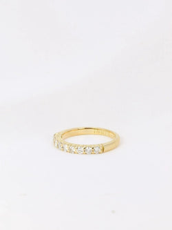 Demi - Alliance américaine en or jaune et diamants 0,36 ct - Castafiore