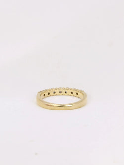 Demi - Alliance américaine en or jaune et diamants 0,42 ct - Castafiore