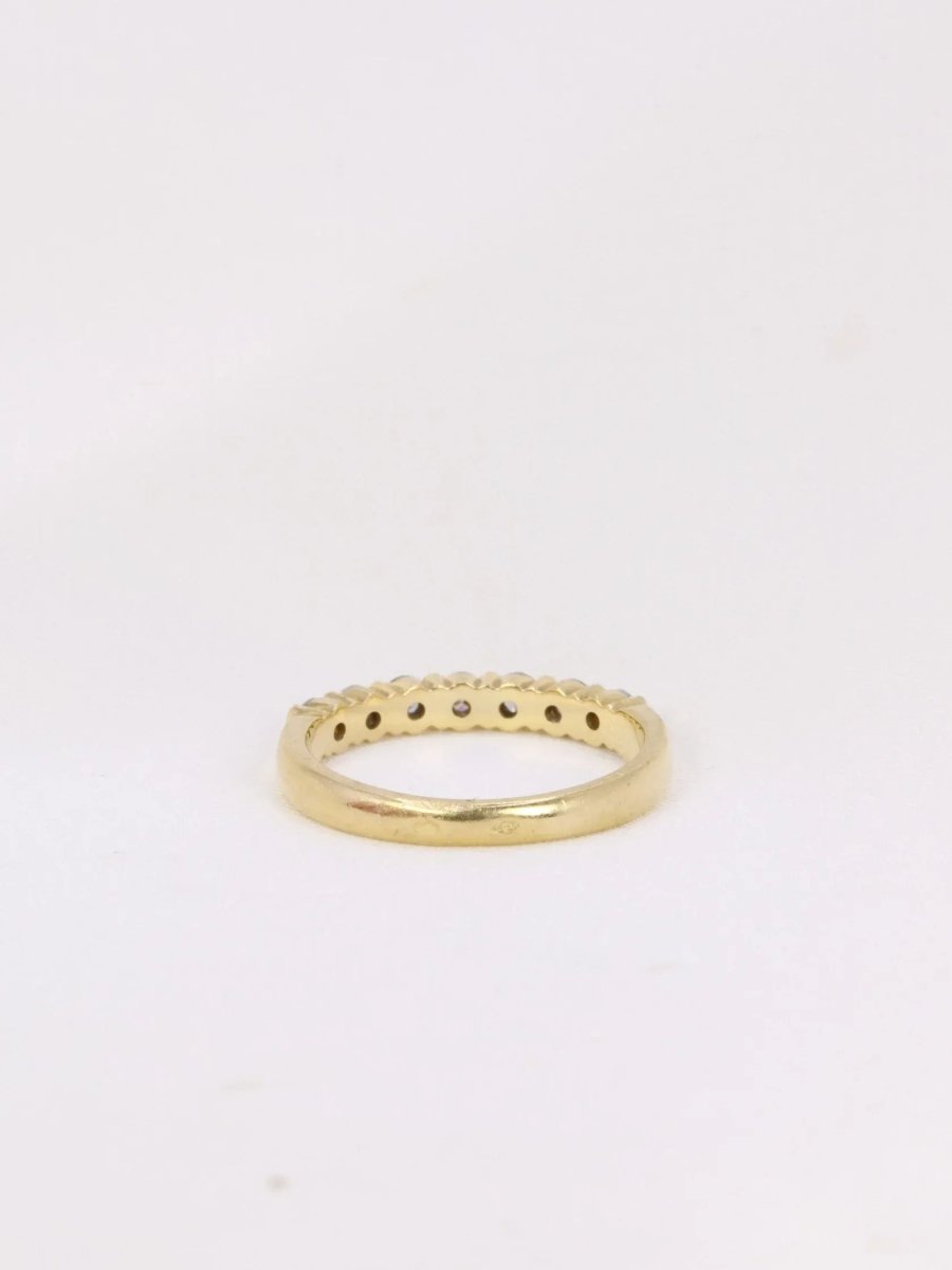 Demi - Alliance américaine en or jaune et diamants 0,42 ct - Castafiore