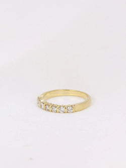 Demi - Alliance américaine en or jaune et diamants 0,42 ct - Castafiore