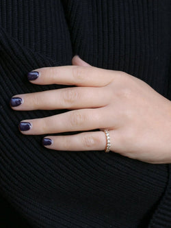 Demi - Alliance américaine en or jaune et diamants 0,72 ct - Castafiore