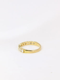 Demi - Alliance américaine en or jaune et diamants 1 carat - Castafiore