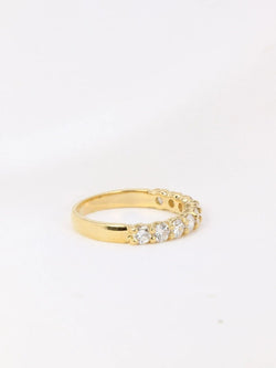 Demi - Alliance américaine en or jaune et diamants 1,35 ct - Castafiore