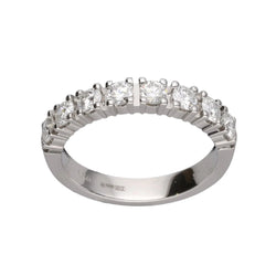 Demi Alliance De Beers en Platine avec 8 diamants brillants soit 0,62 Cts H - SI1 de 2016. Full set. - Castafiore