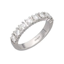 Demi Alliance De Beers en Platine avec 8 diamants brillants soit 0,62 Cts H - SI1 de 2016. Full set. - Castafiore