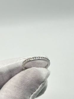 Demi Alliance or et diamants 0,15 ct - Castafiore