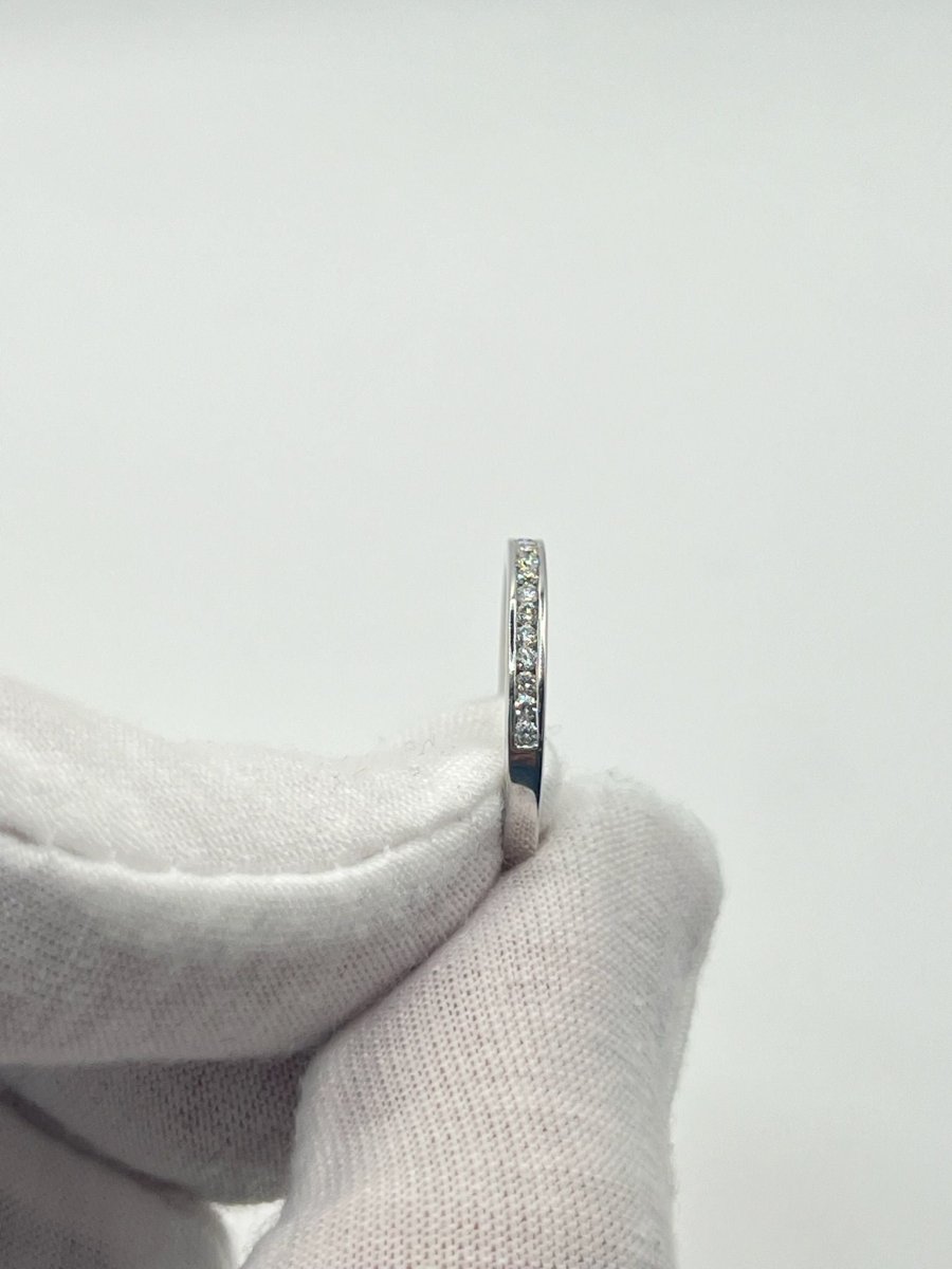 Demi Alliance or et diamants 0,15 ct - Castafiore