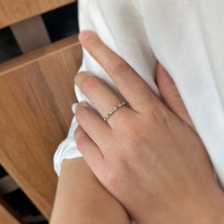 Demi - Alliance - Or jaune, Diamants & Emeraudes - Castafiore