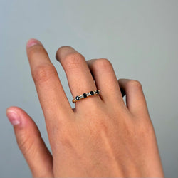 Demi Alliance - Or jaune, Diamants & Saphirs - Castafiore