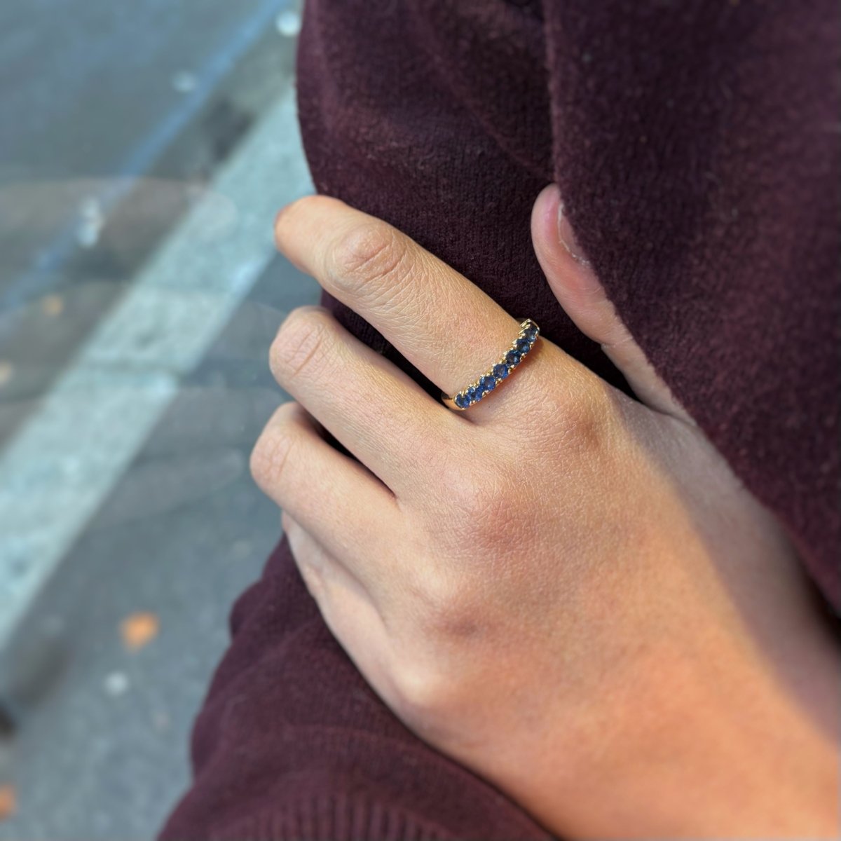 Demi - Alliance - Or jaune & Saphirs - Castafiore