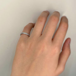 Demi alliance - Platine & Diamants