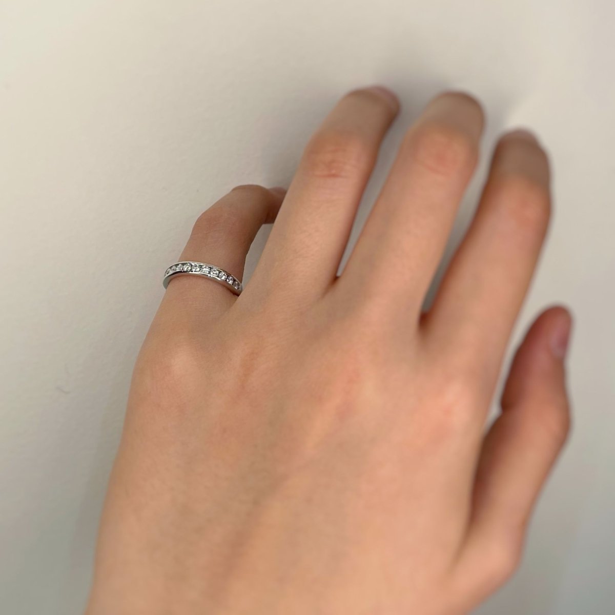 Demi alliance - Platine & Diamants