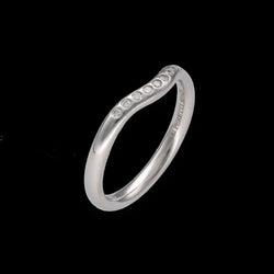 Demi alliance TIFFANY & CO - Olga Peretti en platine et diamants - Castafiore