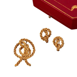 Demi-parure CARTIER en or jaune - Castafiore
