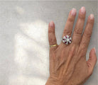 Designer Ruby Diamond Gold Ring - Castafiore