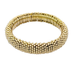 Deux bracelets vintages transformables, or jaune. - Castafiore